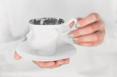 Doll head mug platinium inside Doll head mug platinium inside