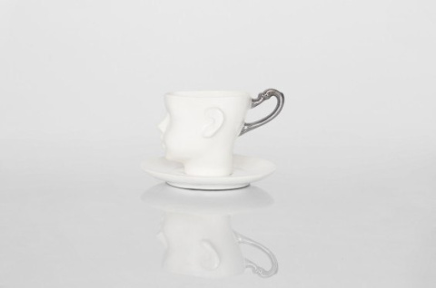 Doll head mug with platinium handle Doll head mug with platinium handle