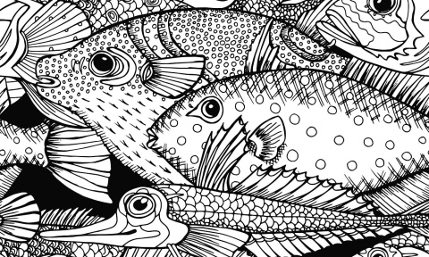 Eco tapeta scienna FISH Eco tapeta scienna FISH