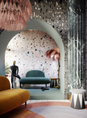 Eco-TERRAZZO wall wallpaper WHITE Eco-TERRAZZO wall wallpaper WHITE
