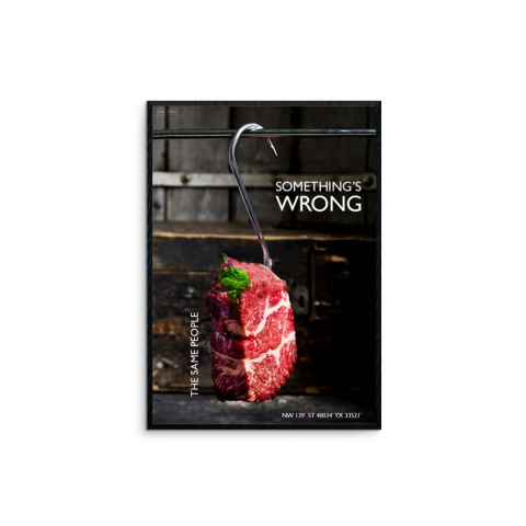 Framed graphic "Wrong" Framed graphic "Wrong"
