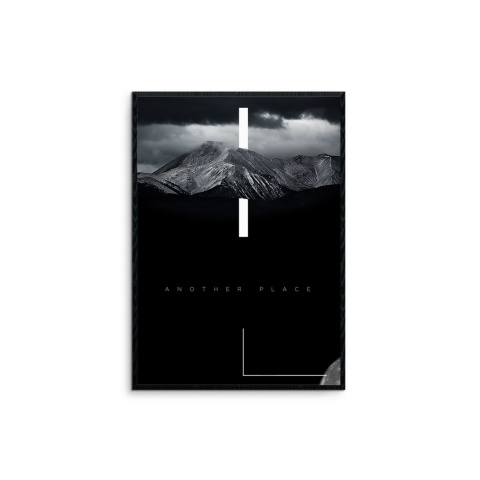 Grafika "mountains - black"