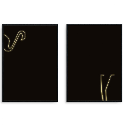 Komplet 2 grafik "Flamingo-Party" Komplet 2 grafik "Flamingo-Party"