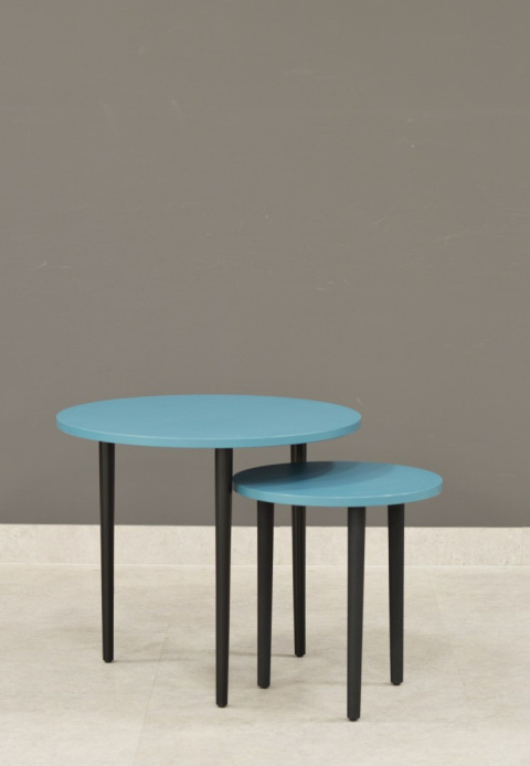 Set of 2 coffee tables Plum Set of 2 coffee tables Plum