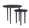 Set of 2 coffee tables Plum Set of 2 coffee tables Plum