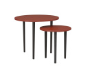 Set of 2 coffee tables Plum Set of 2 coffee tables Plum