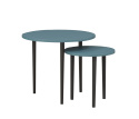 Set of 2 coffee tables Plum Set of 2 coffee tables Plum