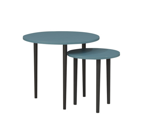 Set of 2 coffee tables Plum Set of 2 coffee tables Plum