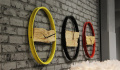 Zegar Wood Yellow Zegar Wood Yellow