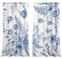Komplet zasłon Blue Flower Komplet zasłon Blue Flower