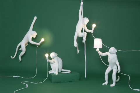 Monkey Seletti ceiling lamp white Monkey Seletti ceiling lamp white