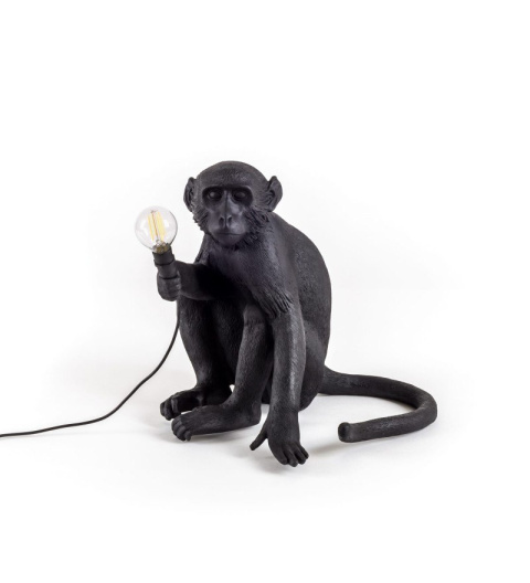 Monkey Seletti Standing Lamp black Monkey Seletti Standing Lamp black