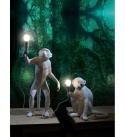 Monkey Seletti lamp standing white Monkey Seletti lamp standing white
