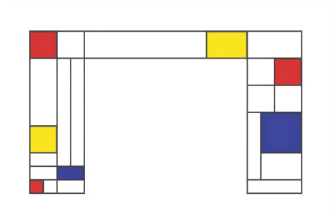 Metalowa ściana ażurowa Insp.de Stijl Metalowa ściana ażurowa Insp.de Stijl