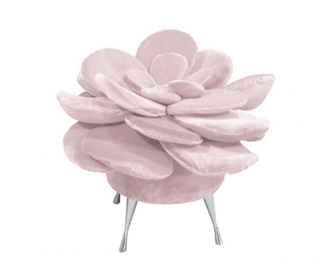 Puf siedzisko tapicerowane Summer Flower Puf siedzisko tapicerowane Summer Flower
