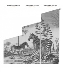 Zebra on Agave Tapete von Wallcolors rolka 100x200