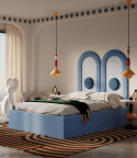 Łóżko tapicerowane Padma wnętrze