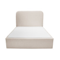 PLUM 5 boucle cream upholstered bed