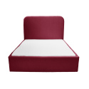 PLUM 5 boucle burgundy upholstered bed