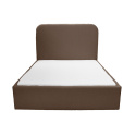 Łóżko tapicerowane PLUM 5 boucle brązowe