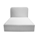 PLUM 5 boucle gray upholstered bed