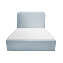 PLUM 5 boucle blue upholstered bed