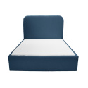 PLUM 5 boucle navy blue upholstered bed