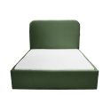 Łóżko tapicerowane PLUM 5 boucle zielone